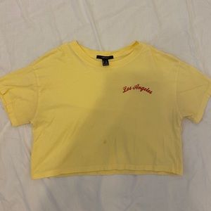 Forever 21 Los Angeles cropped t-shirt